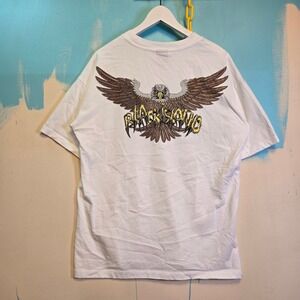 Black Island Eagle T-Shirt  Graphic 22x28 Inches Long Mens Large New‎ Streetwear